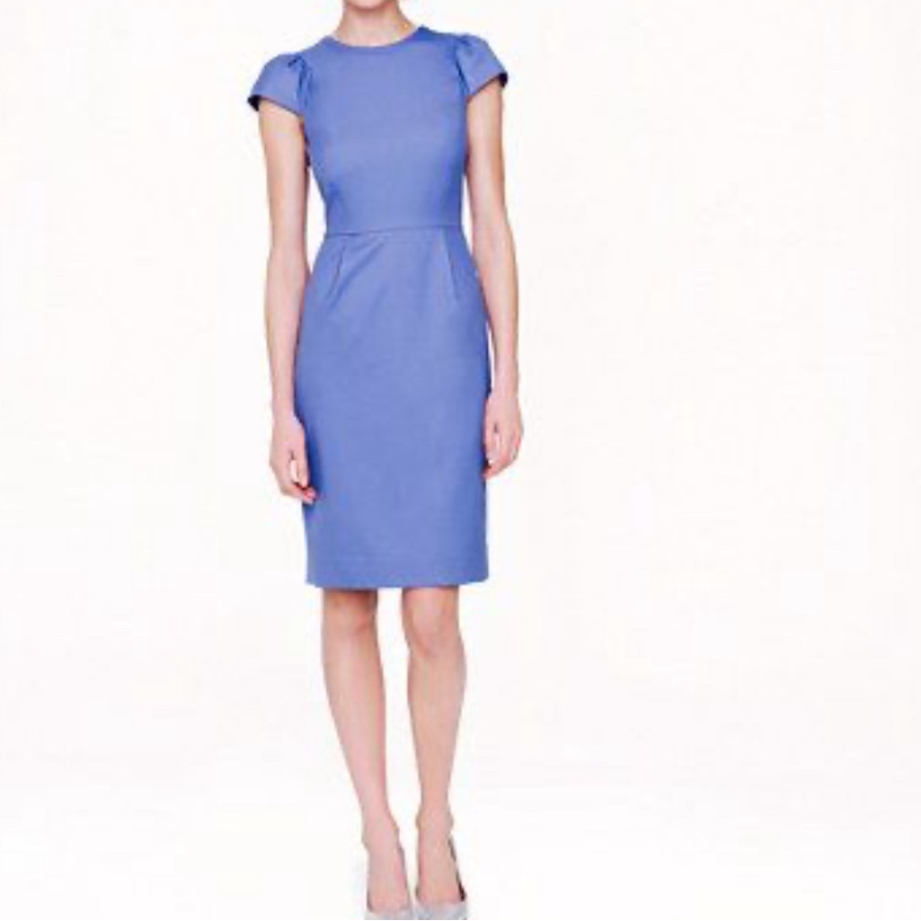 Gorgeous Fitted Lavender Italian Wool Gabardine Dress